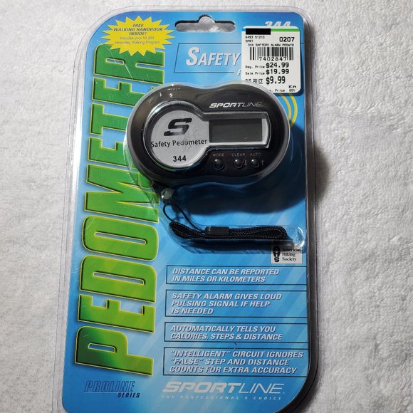NWT: Sportline Pedometer With Safety Alarm - Picture 1 of 2
